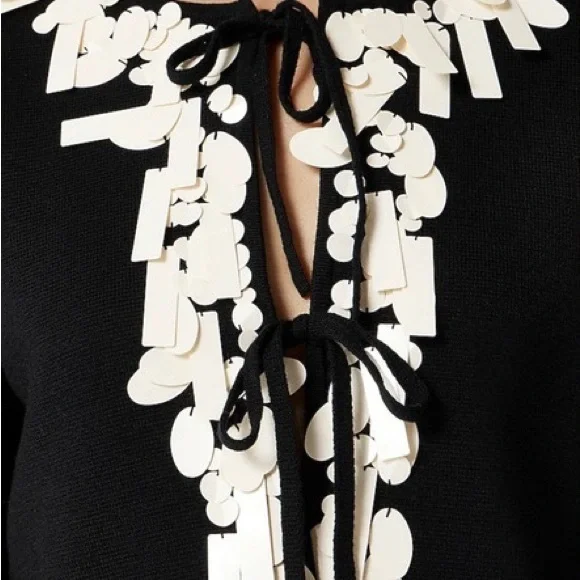 J. Crew Sequin tie-front cardigan in merino wool NWT - Picture 2 of 7